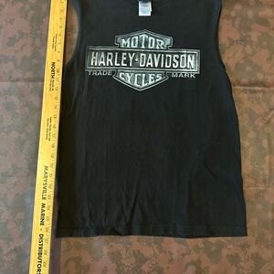 Harley-Davidson Black Sleeveless Top